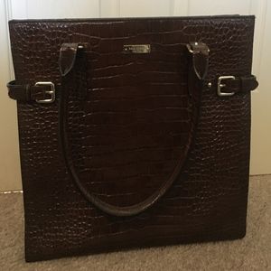 Kate Spade Jackson Crocodile Embossed Shoulder Bag